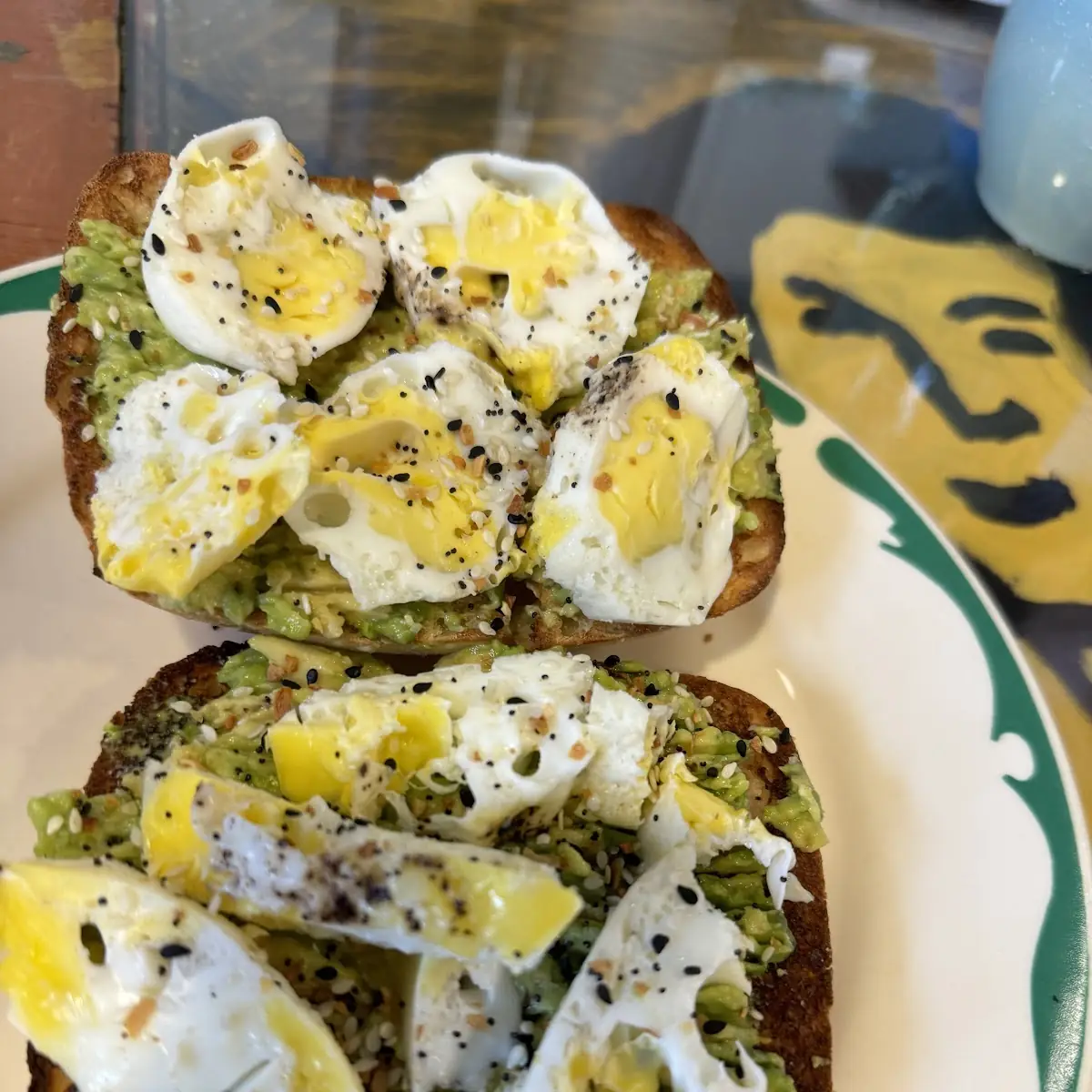 Avocado Toast with Boiled Eggs