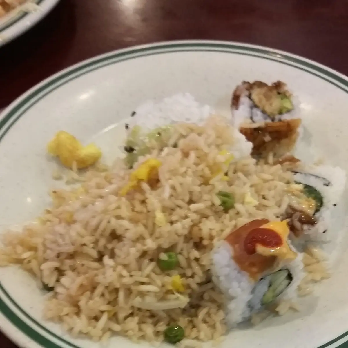 Some Sushi and Fried Rice