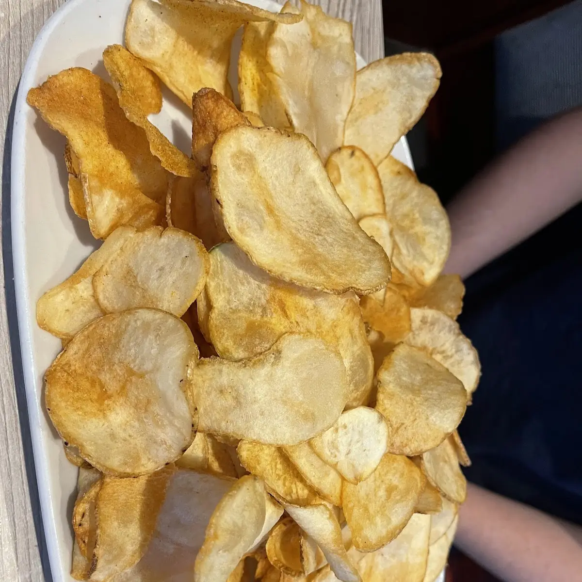 Plate of Homemade Potato Chips
