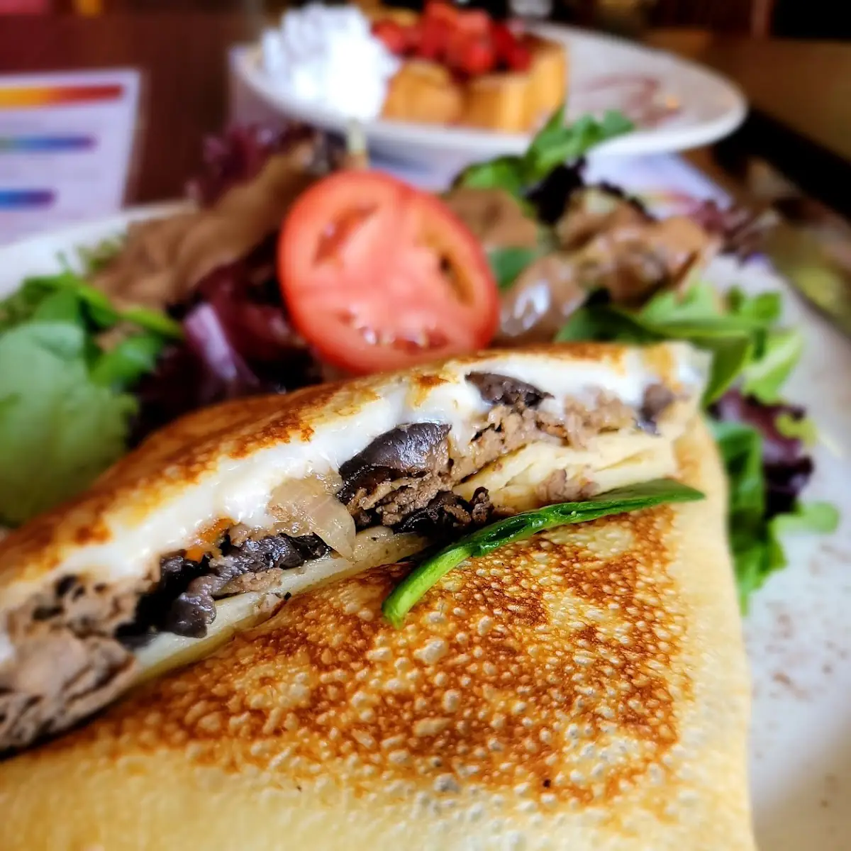 Philly Cheese Steak Crepe
