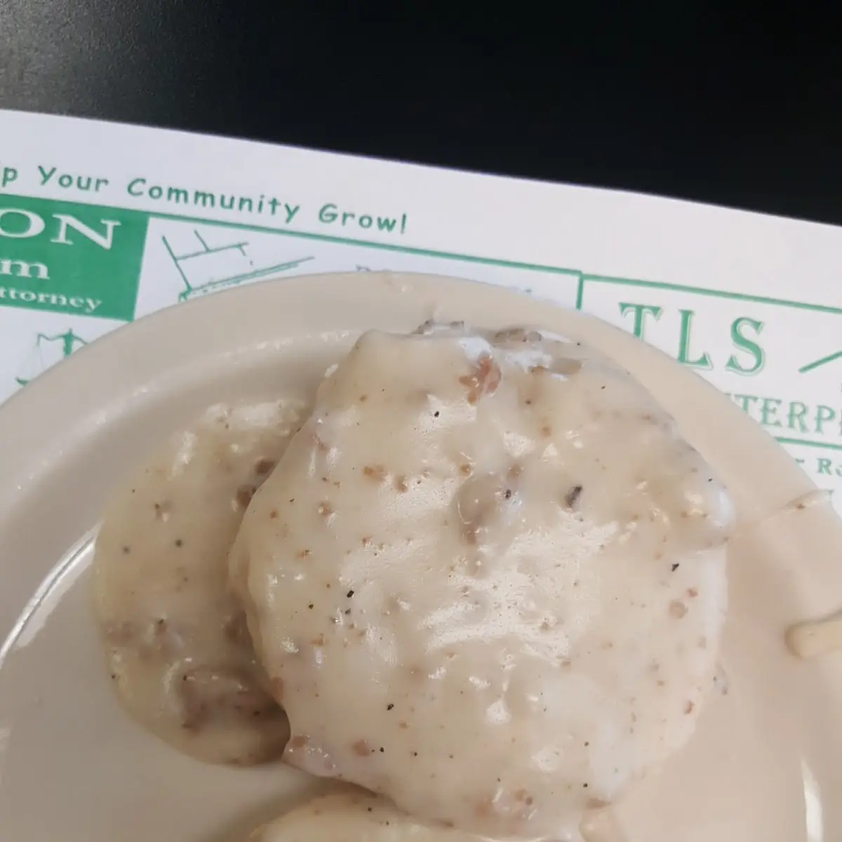 Biscuit and Gravy from the Big Breakfast