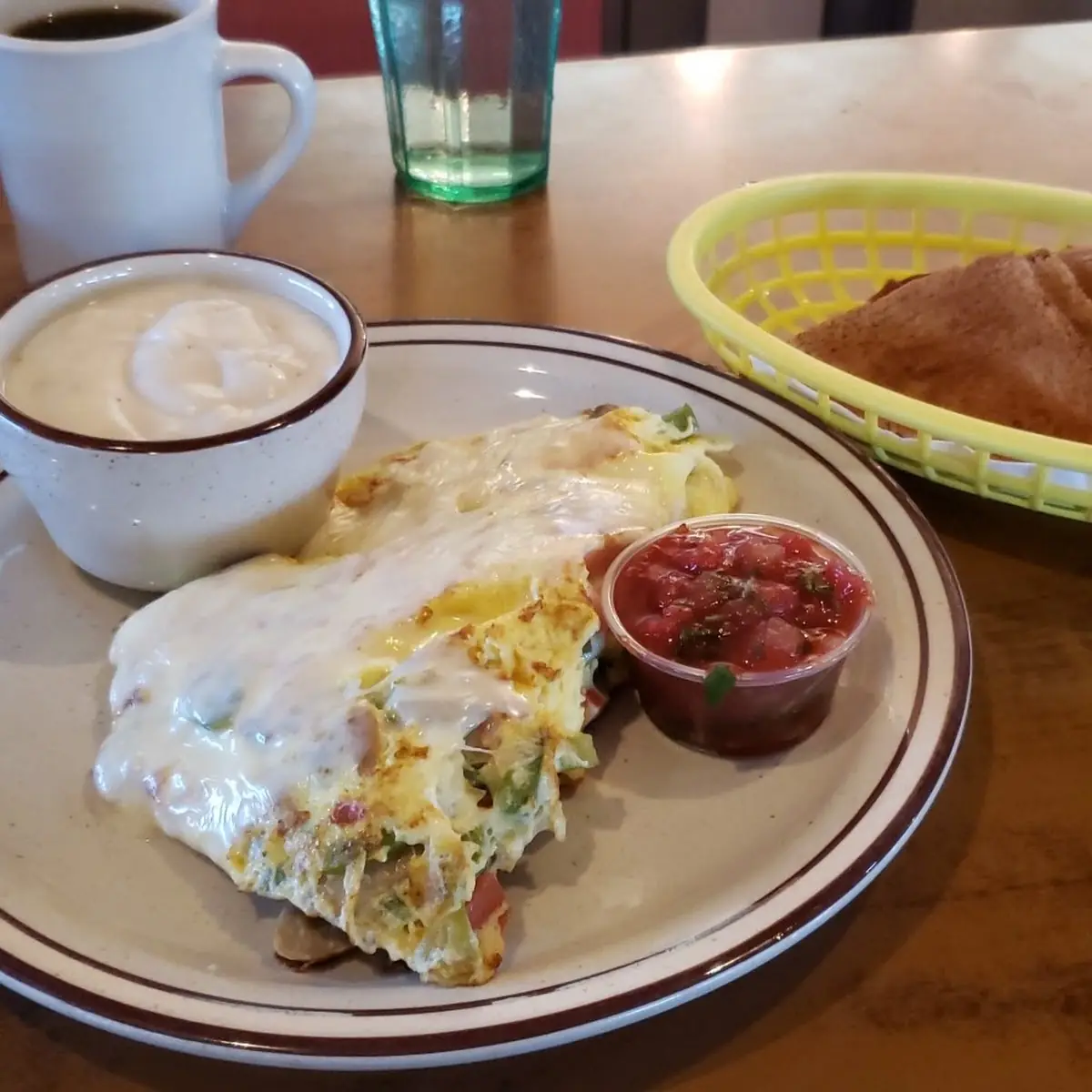 Veggie and Cheese Omelette