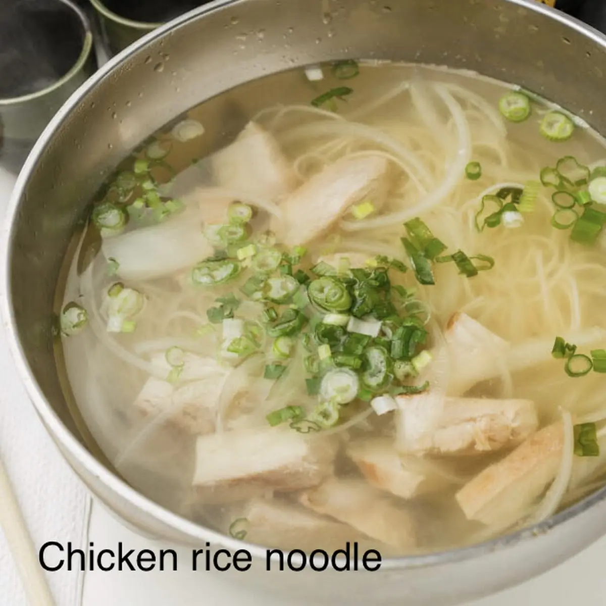 Chicken Rice Noodle Soup