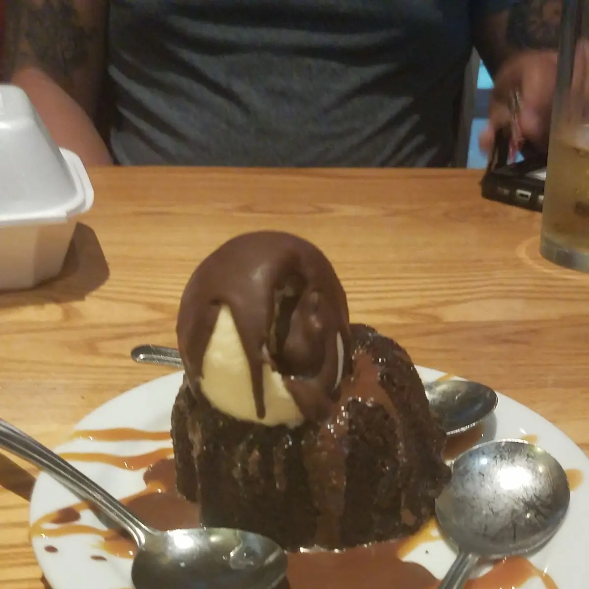 Chocolate Lava Cake with Ice Cream