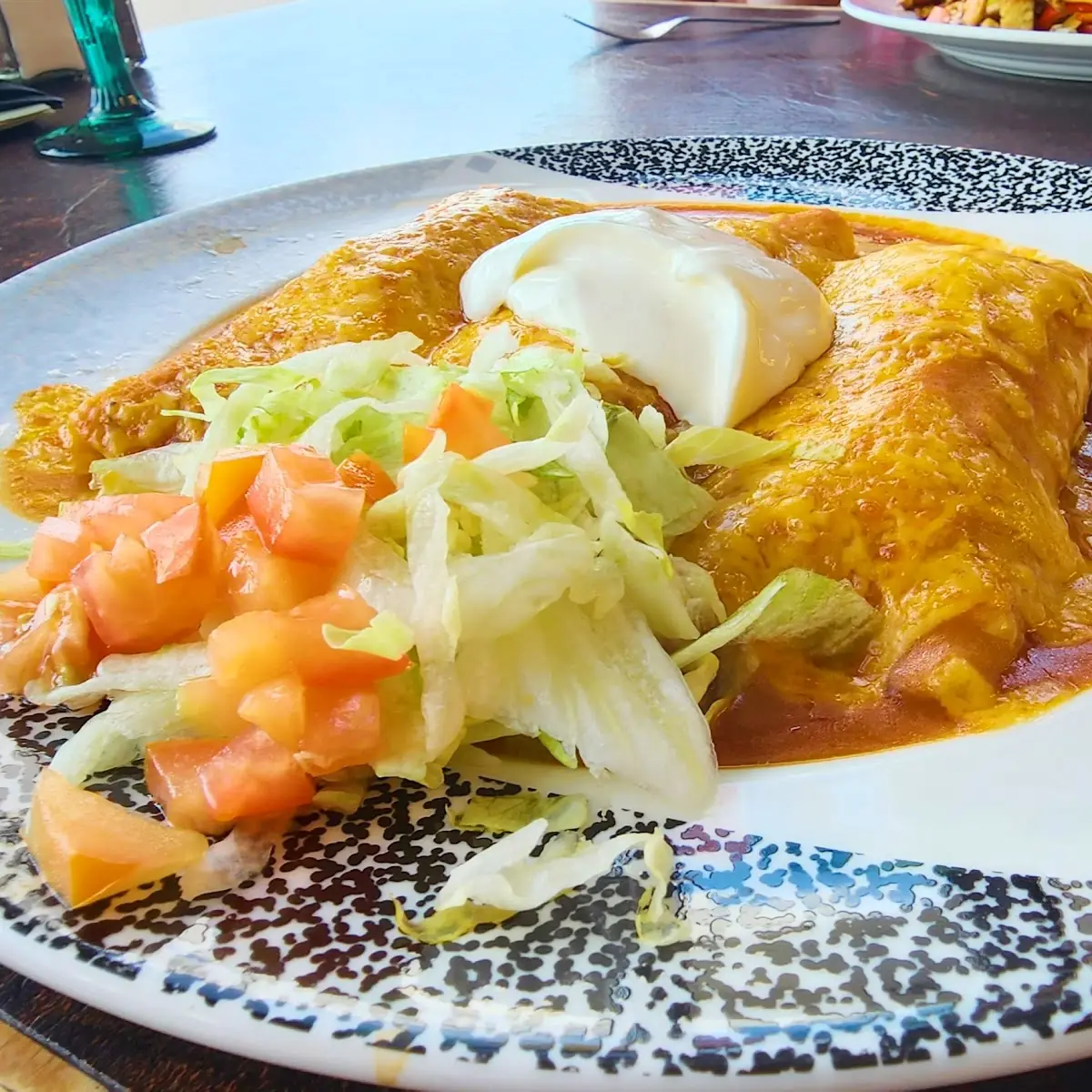 Chicken Enchiladas with Red Sauce