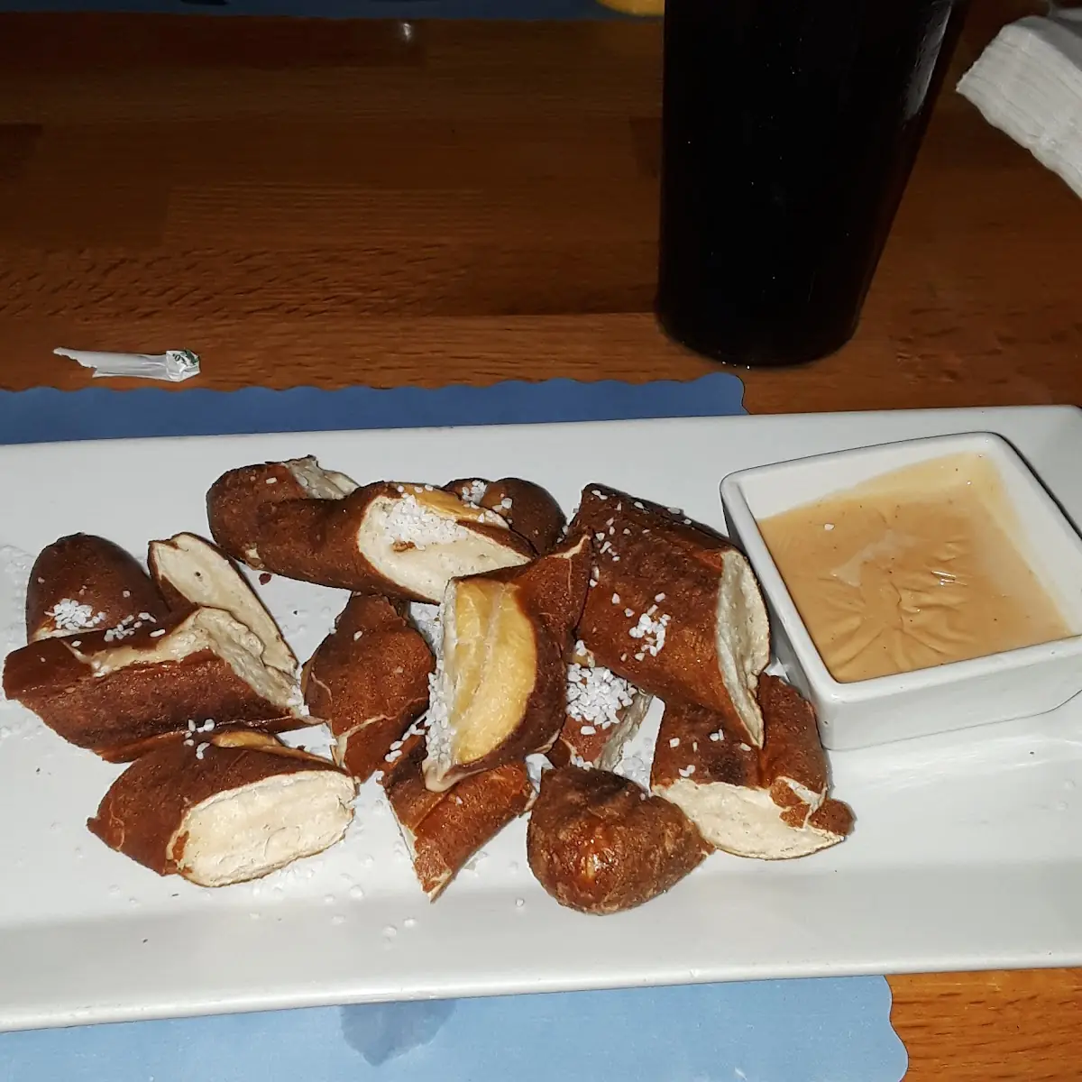Pretzel Bites and Cheddar Cheese