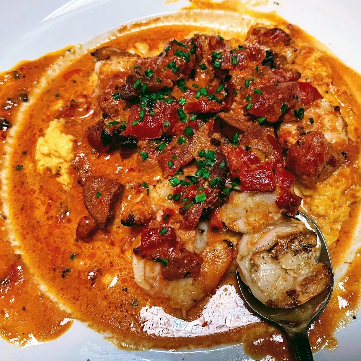 Wood-Grilled Shrimp and Grits