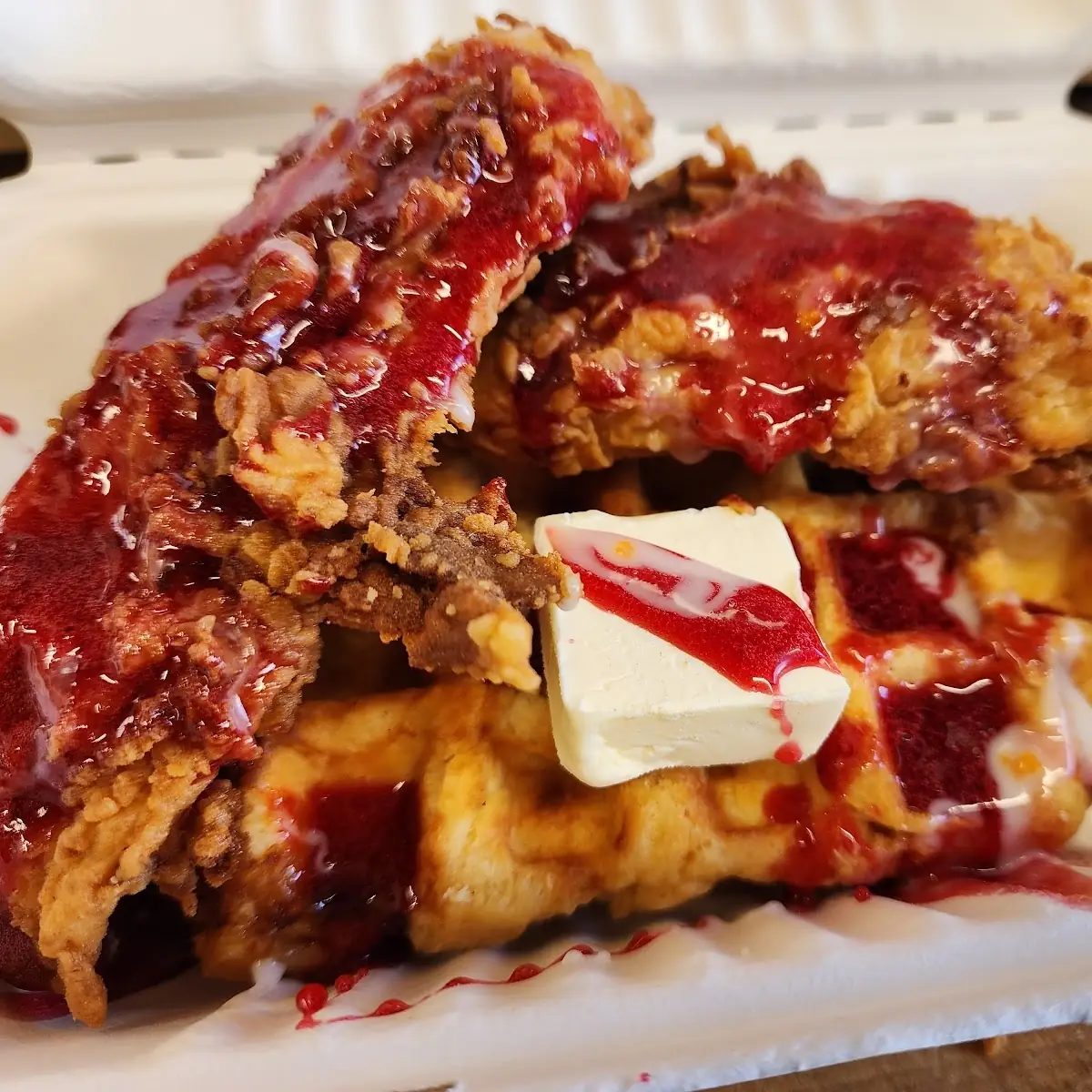 Hot Honey Chicken & Waffle
