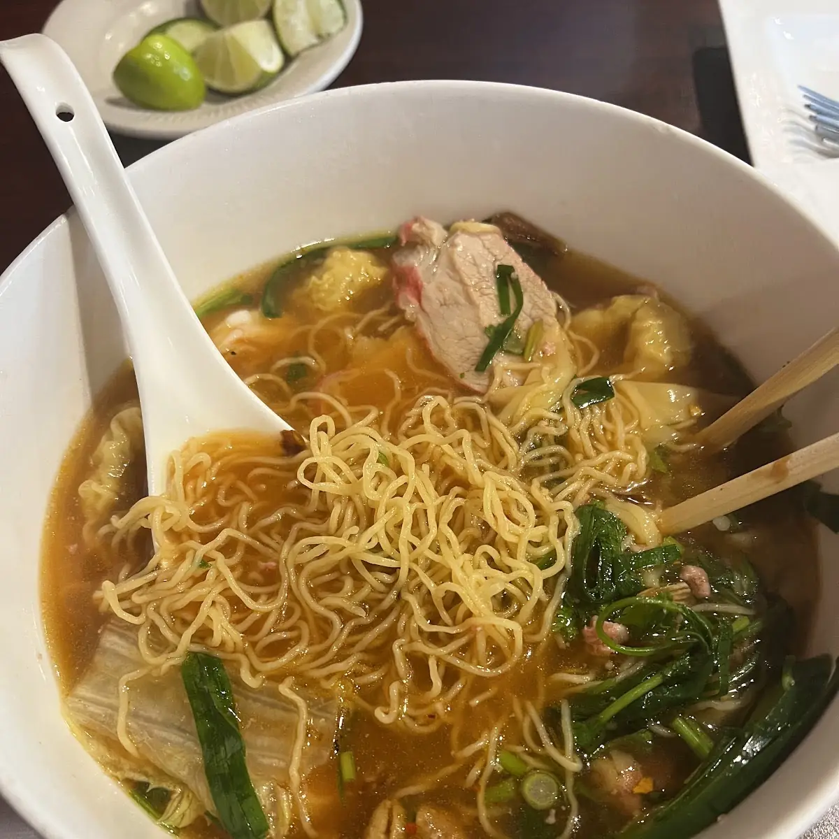 Egg Noodle and Wonton