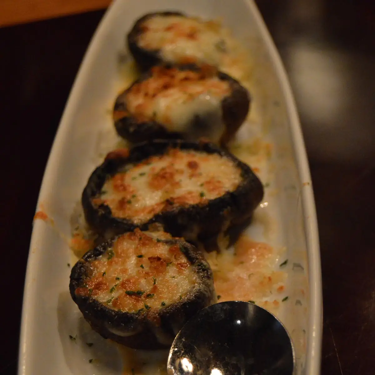 White Cheddar Stuffed Mushrooms
