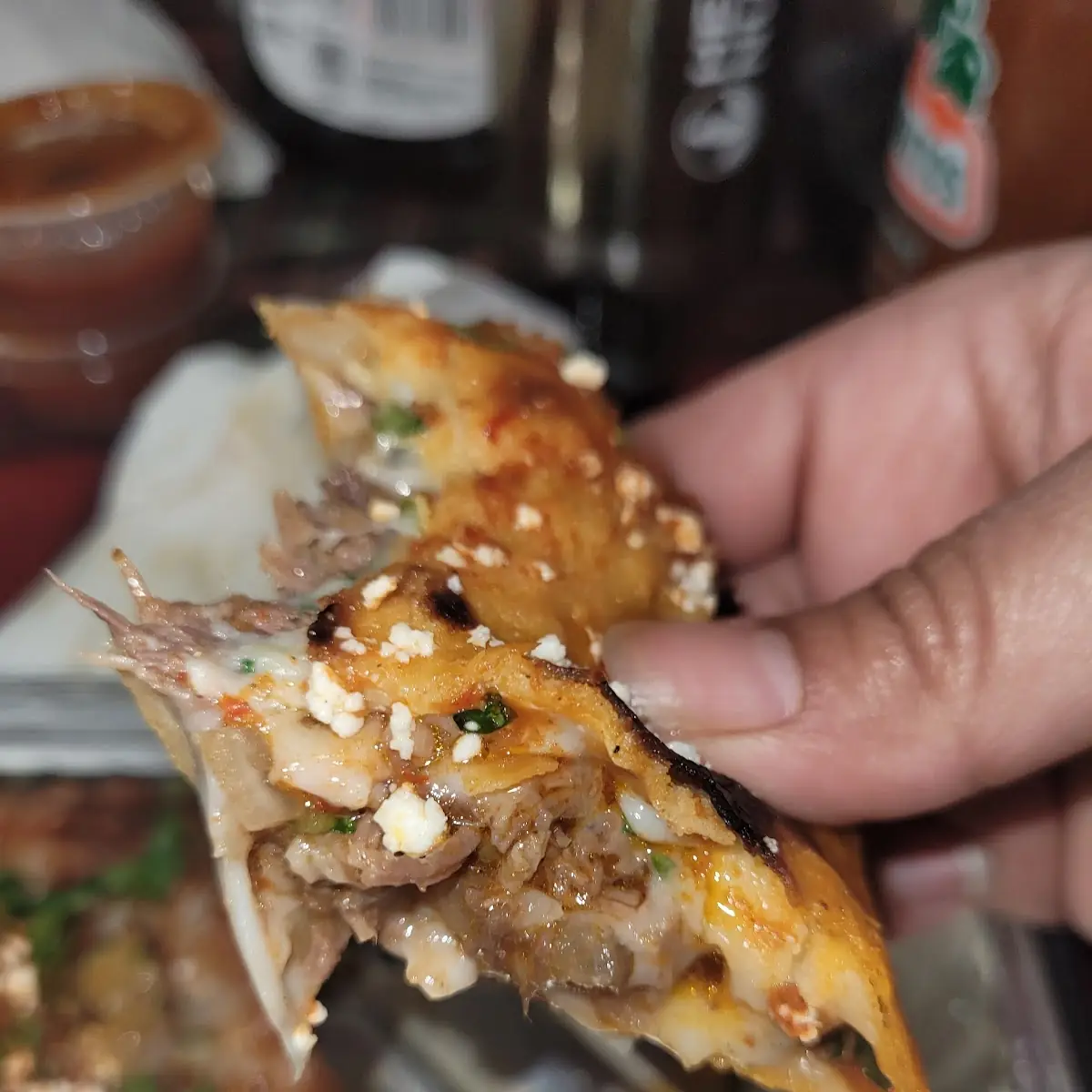 Mulita Birria Beef Mozzarella Cheese