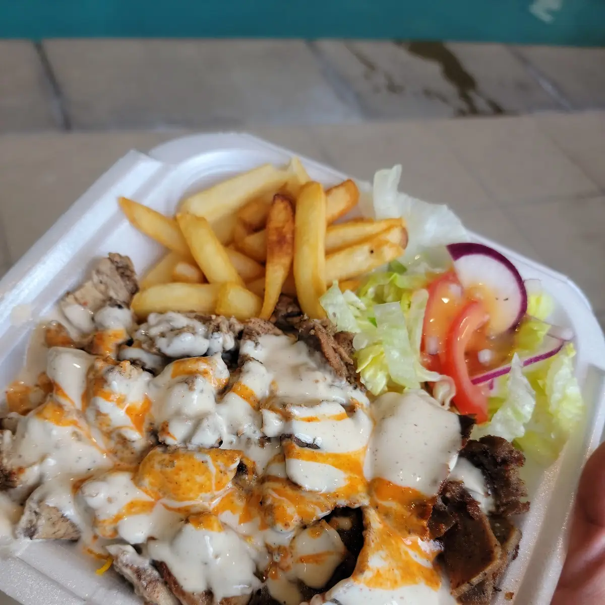 Gyro over Rice Bowl