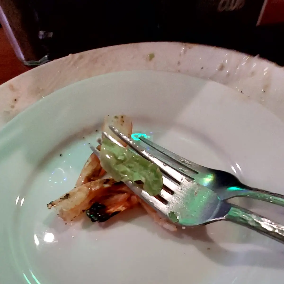Grilled Shrimp on Ceasars Salad