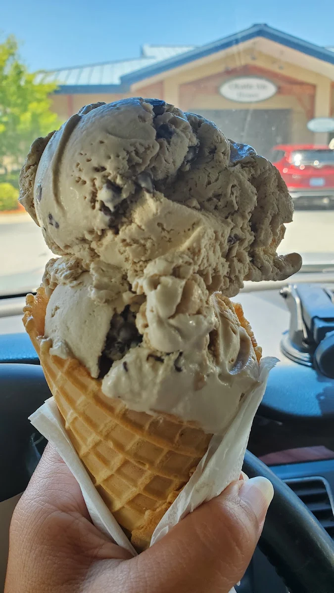 Cookie Dough dbl Scoop in a Waffle Cone