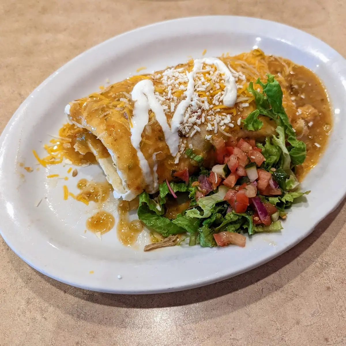 Smothered Breakfast Burrito