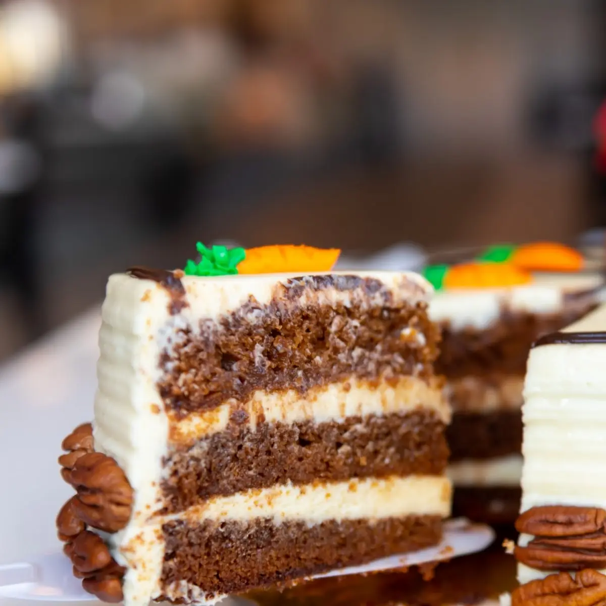Slice Carrot Cake