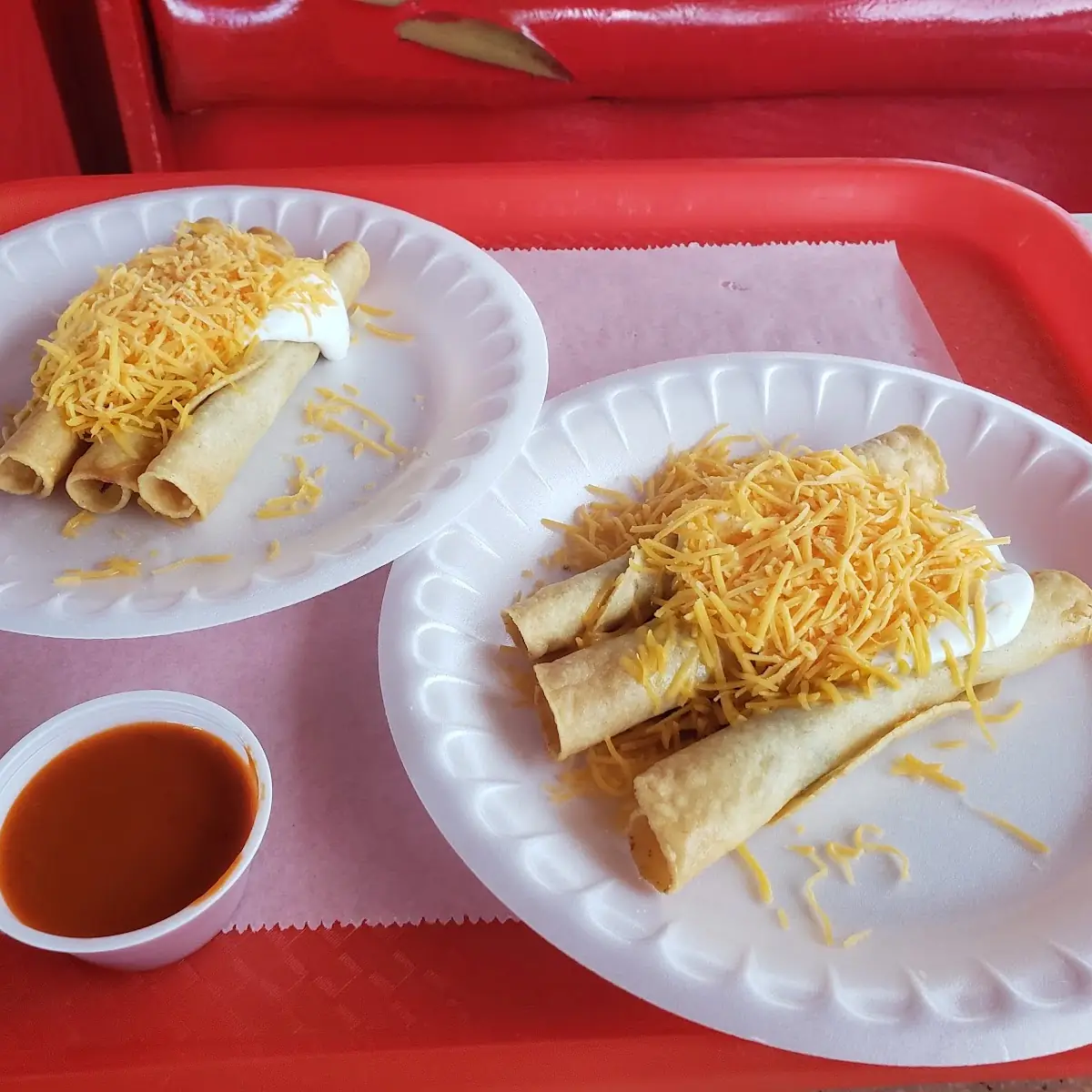 Five Rolled Tacos