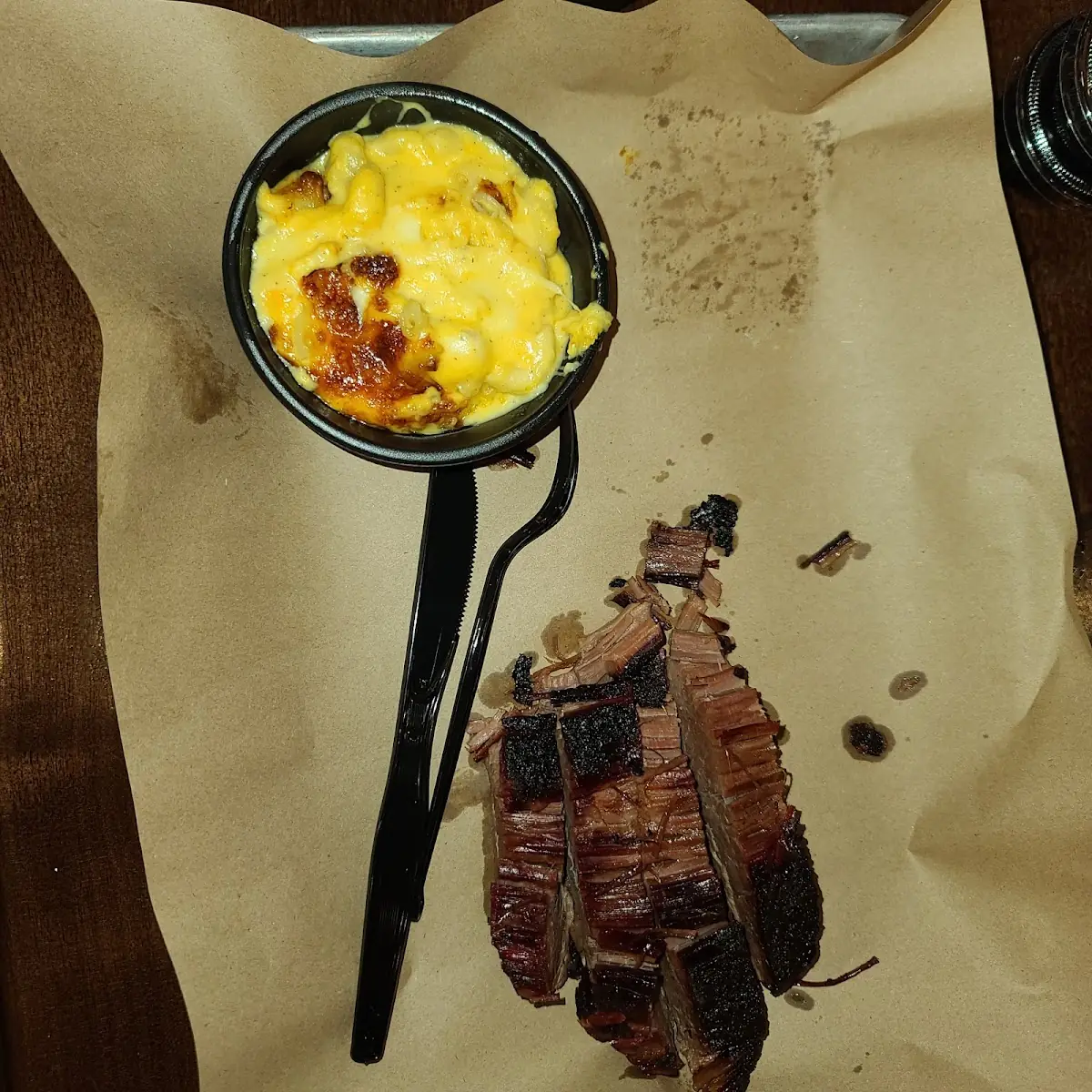 Lean Brisket with Mac N Cheese