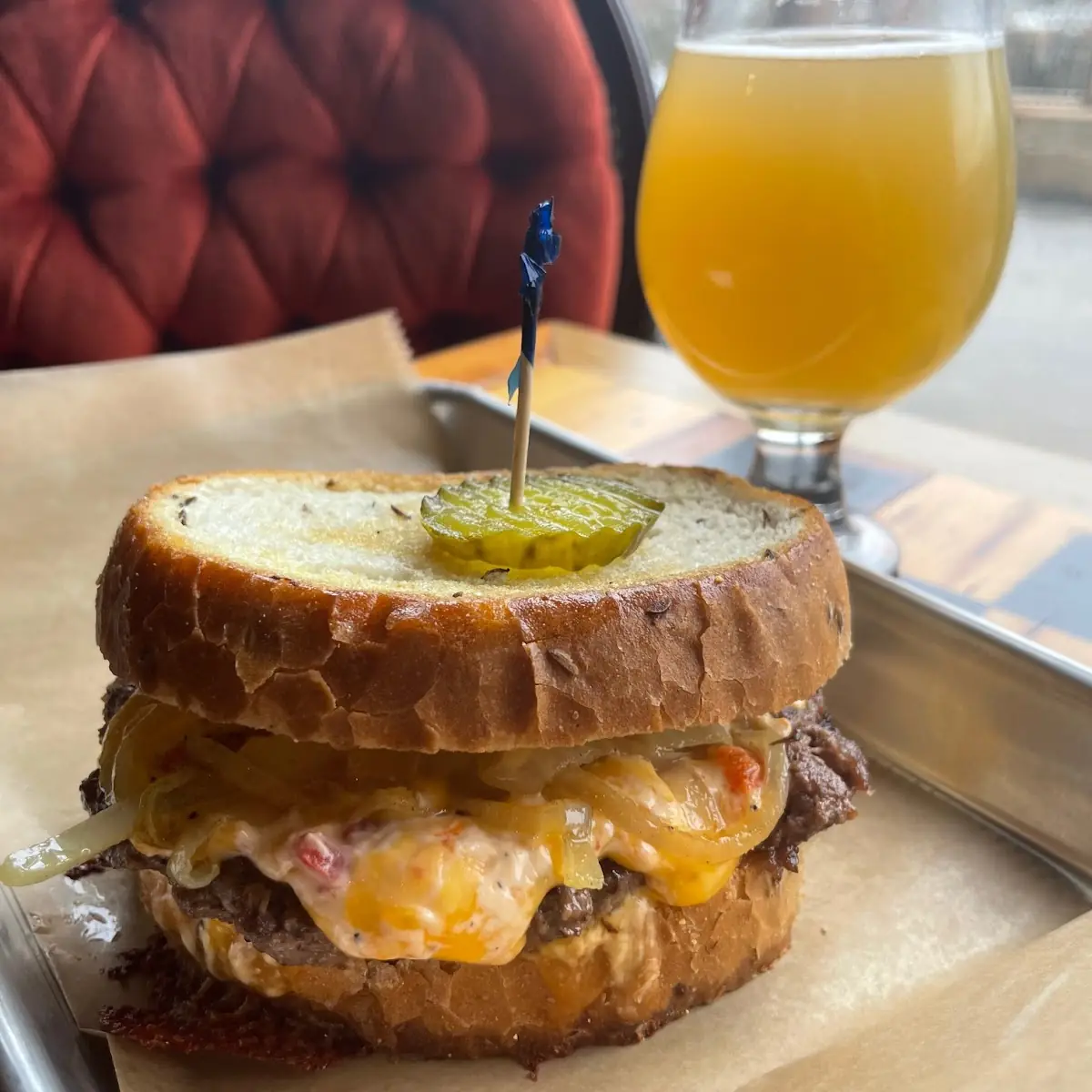 Pimento Cheese Patty Melt