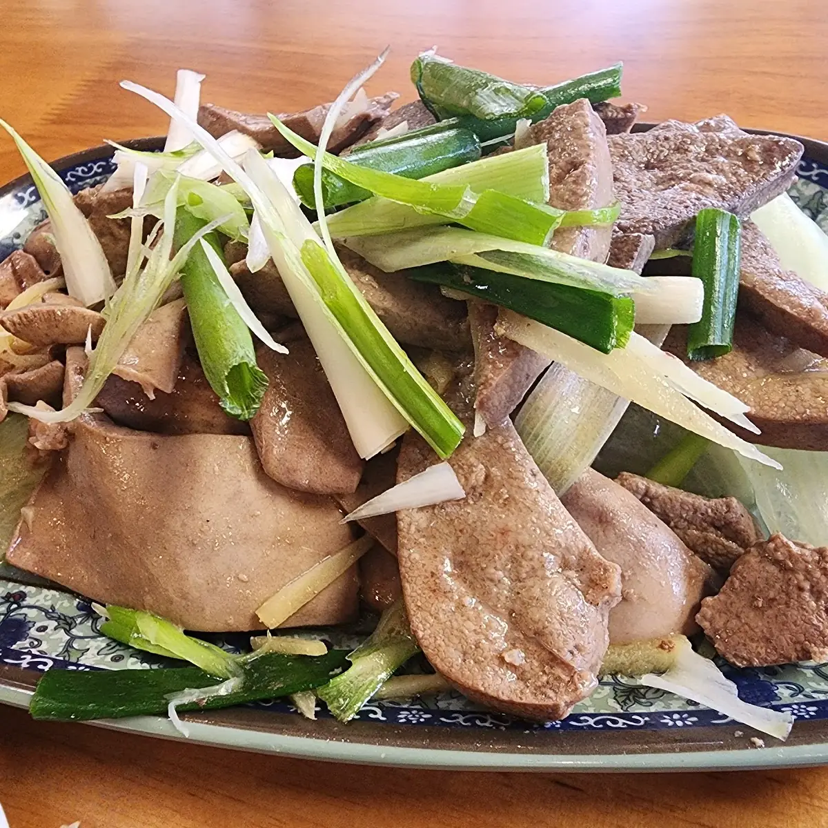 Boiled Pork Kidney and Pork Liver