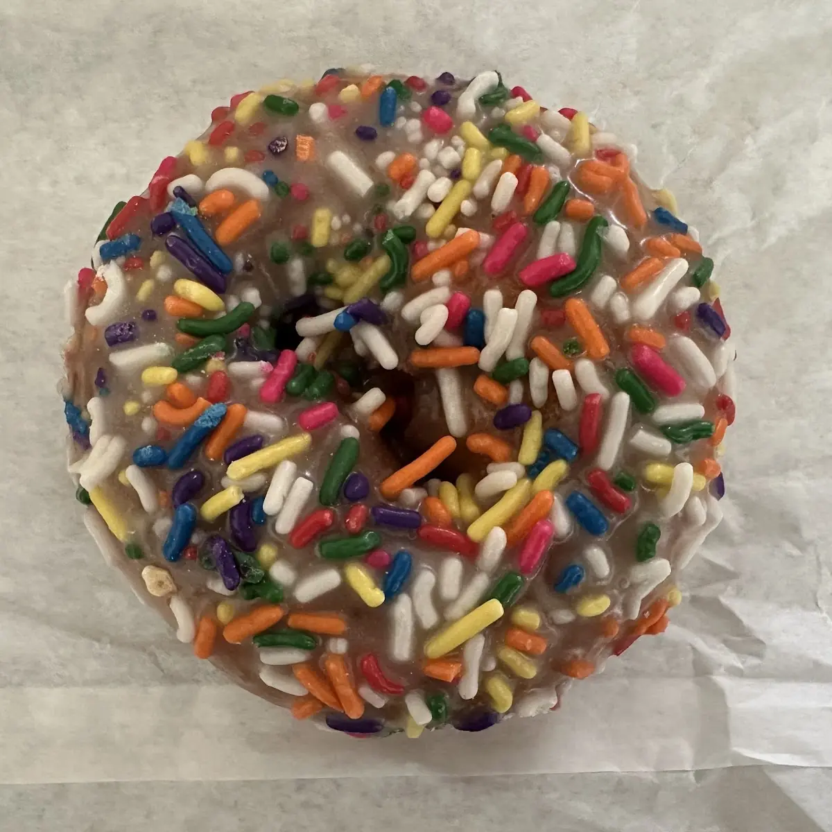 Vanilla Sprinkle Donut