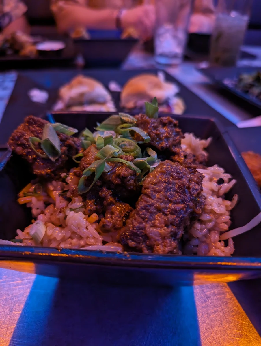 Rendang and Fried Rice