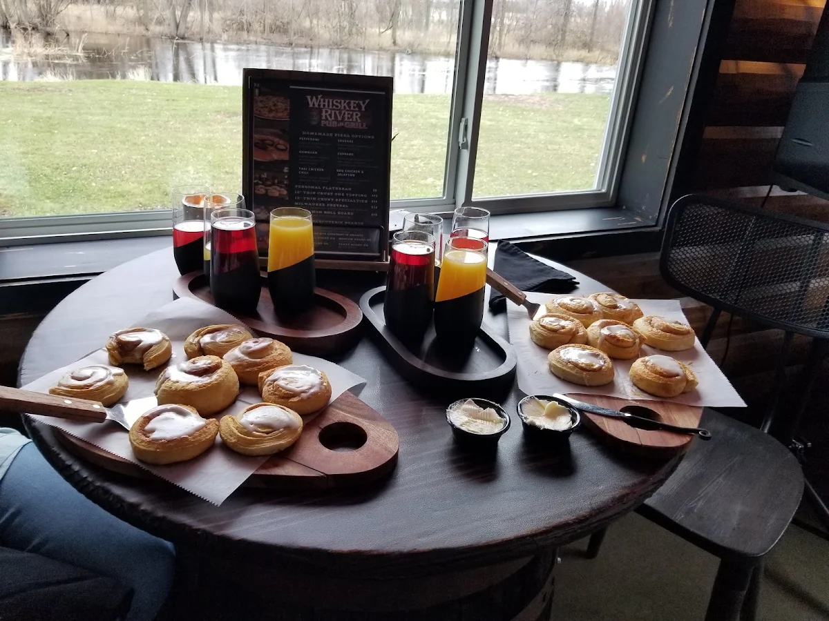Cinnamon Rolls and Mimosas