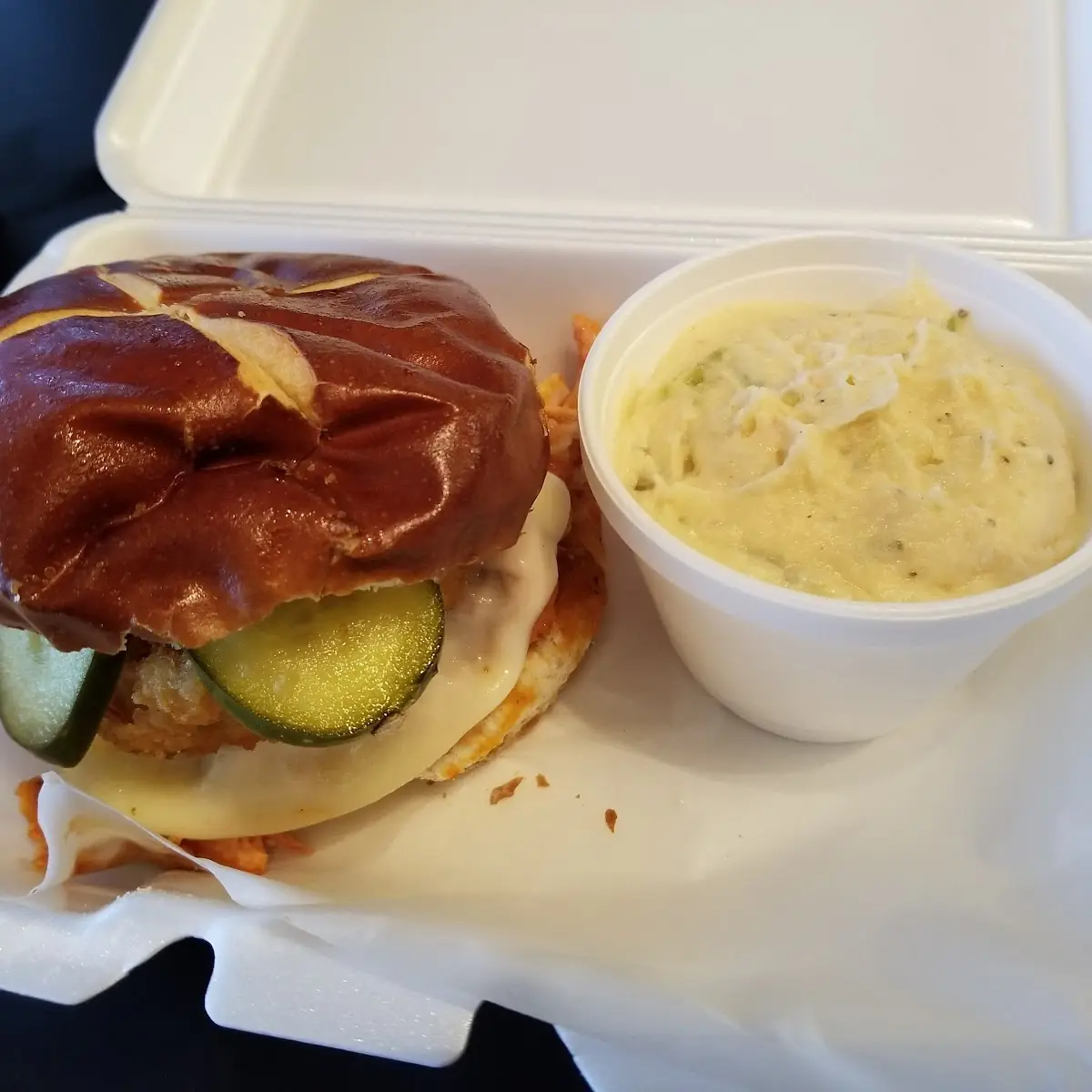 Buffalo Pulled Chicken Sandwich
