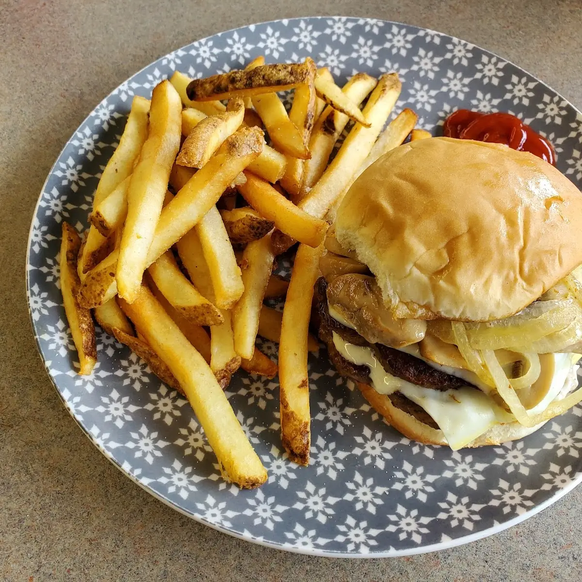 Mushroom Swiss Burger