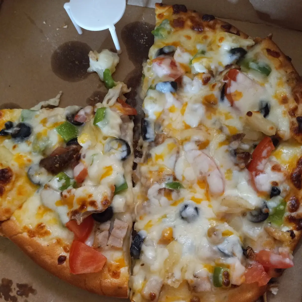 Veggie Pizza with Chicken