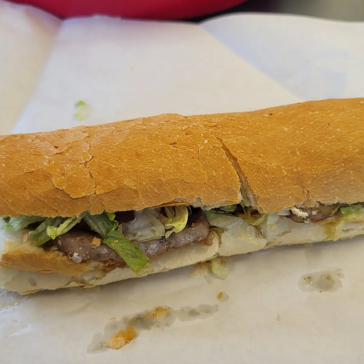 Italian Sausage PO Boy