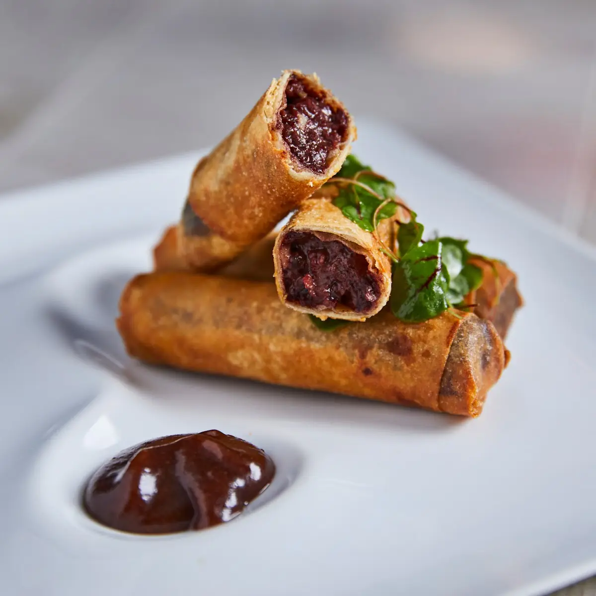 Morcilla Spring Rolls
