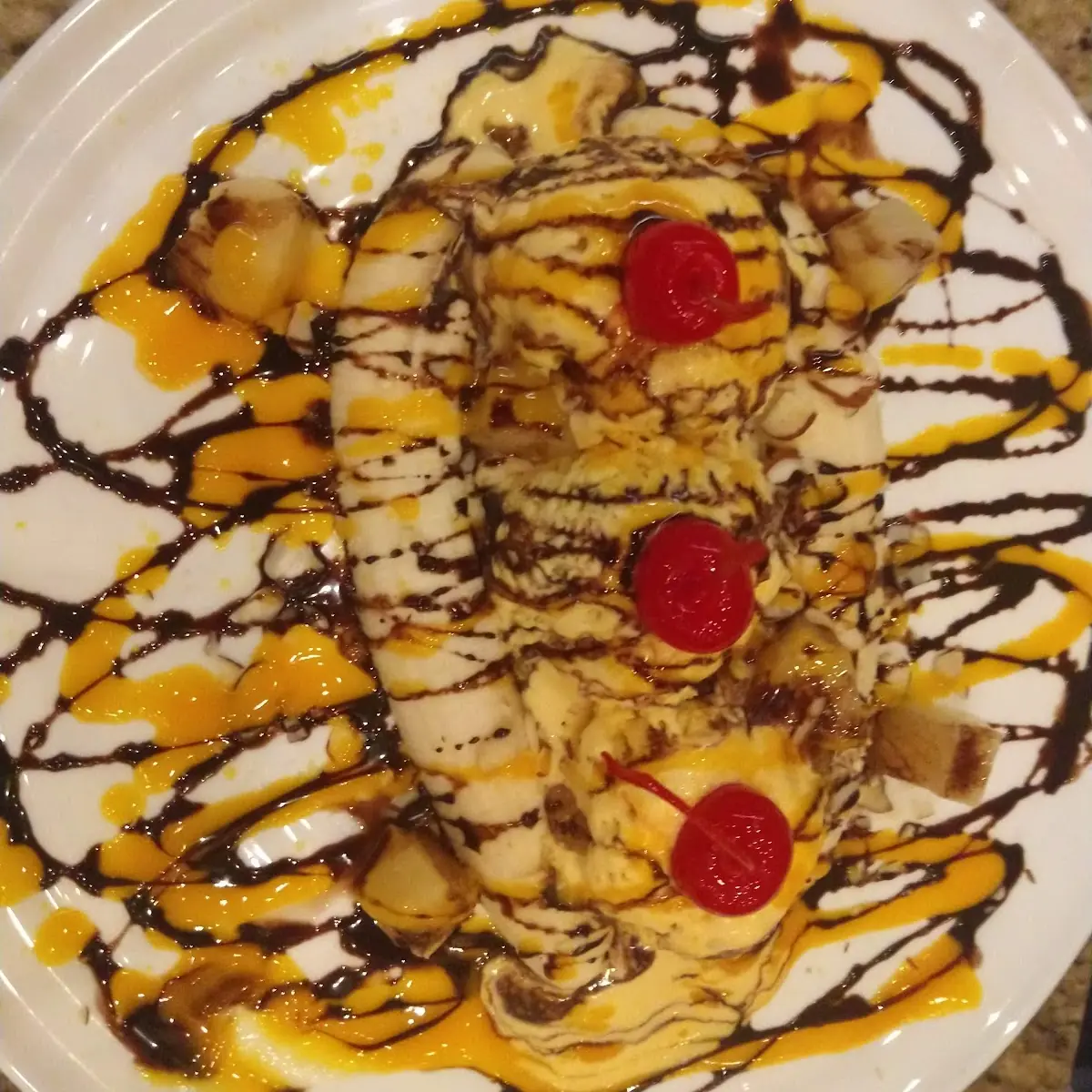 Mango Banana Split for Two