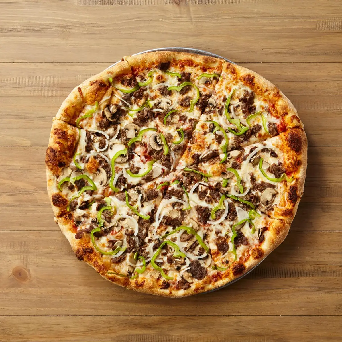 Steak and Cheese Pizza