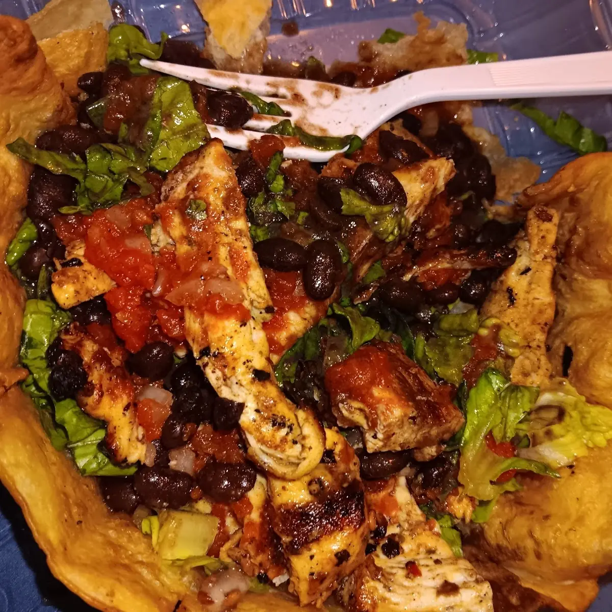Taco Salad with Half Ingredients Missing Waited 30 Mins Never Again