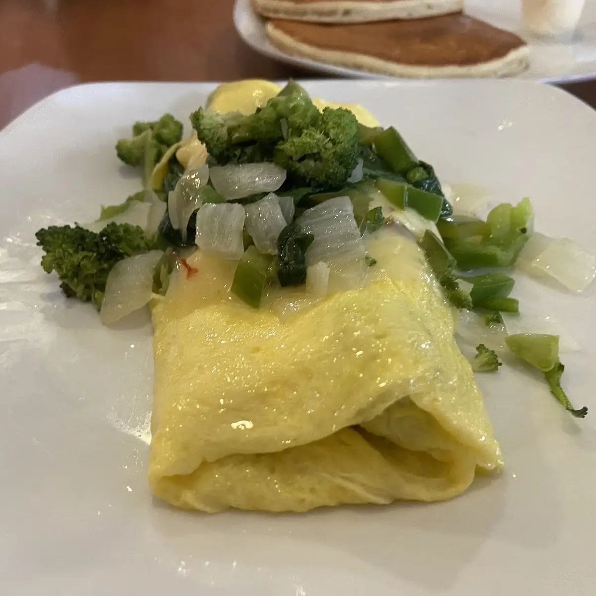 Loaded Veggie Omelette