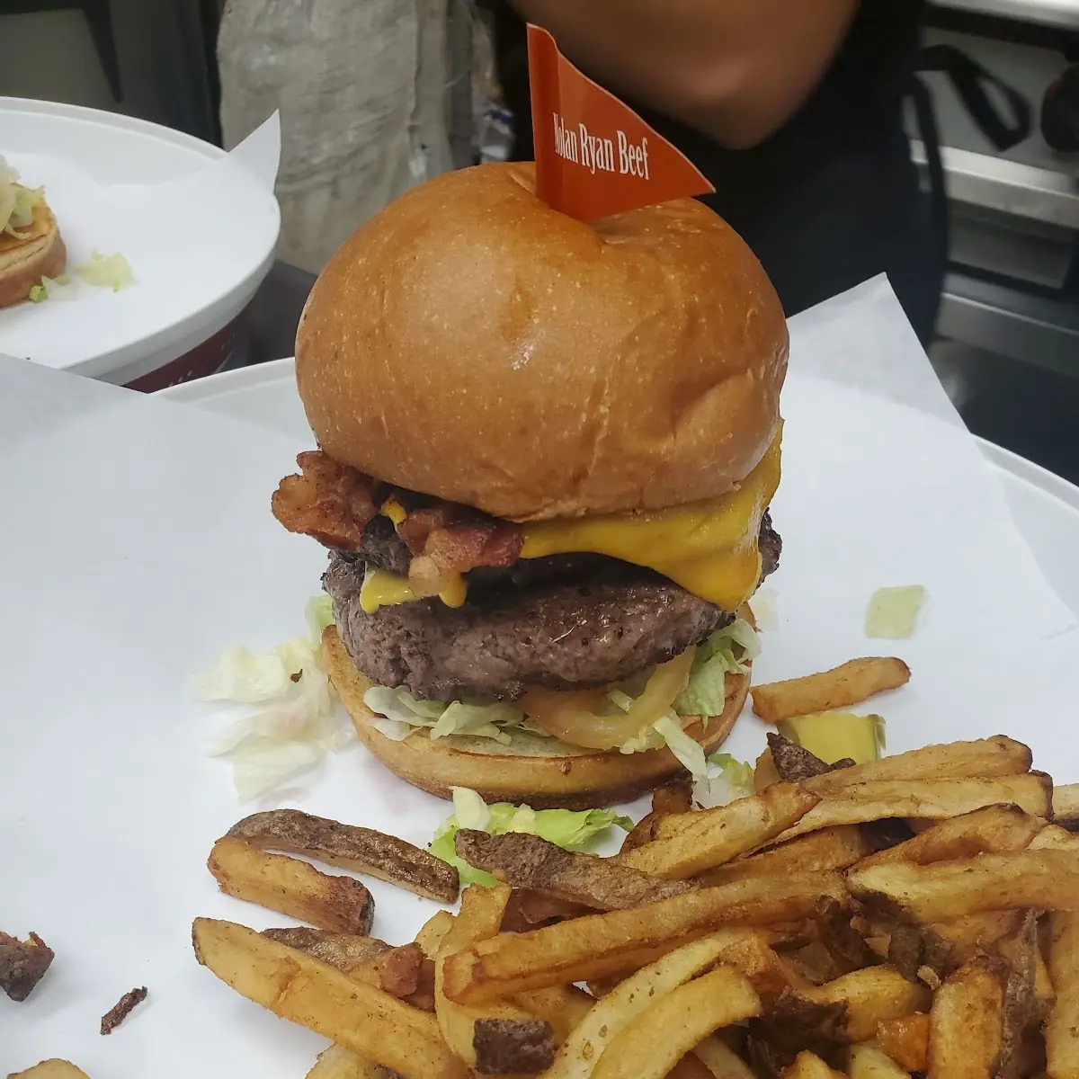 Double Cheeseburger and Fries