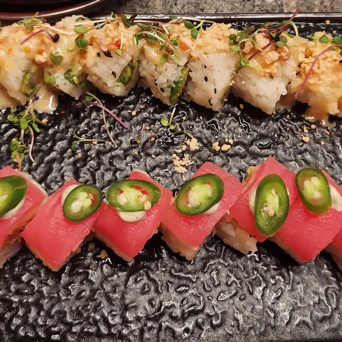 Lotus Roll and Thai Salmon Roll