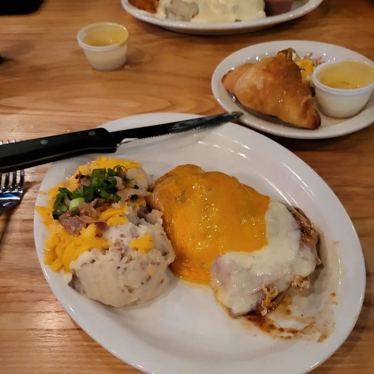 Chicken with BBQ Sauce Bacon and Cheese