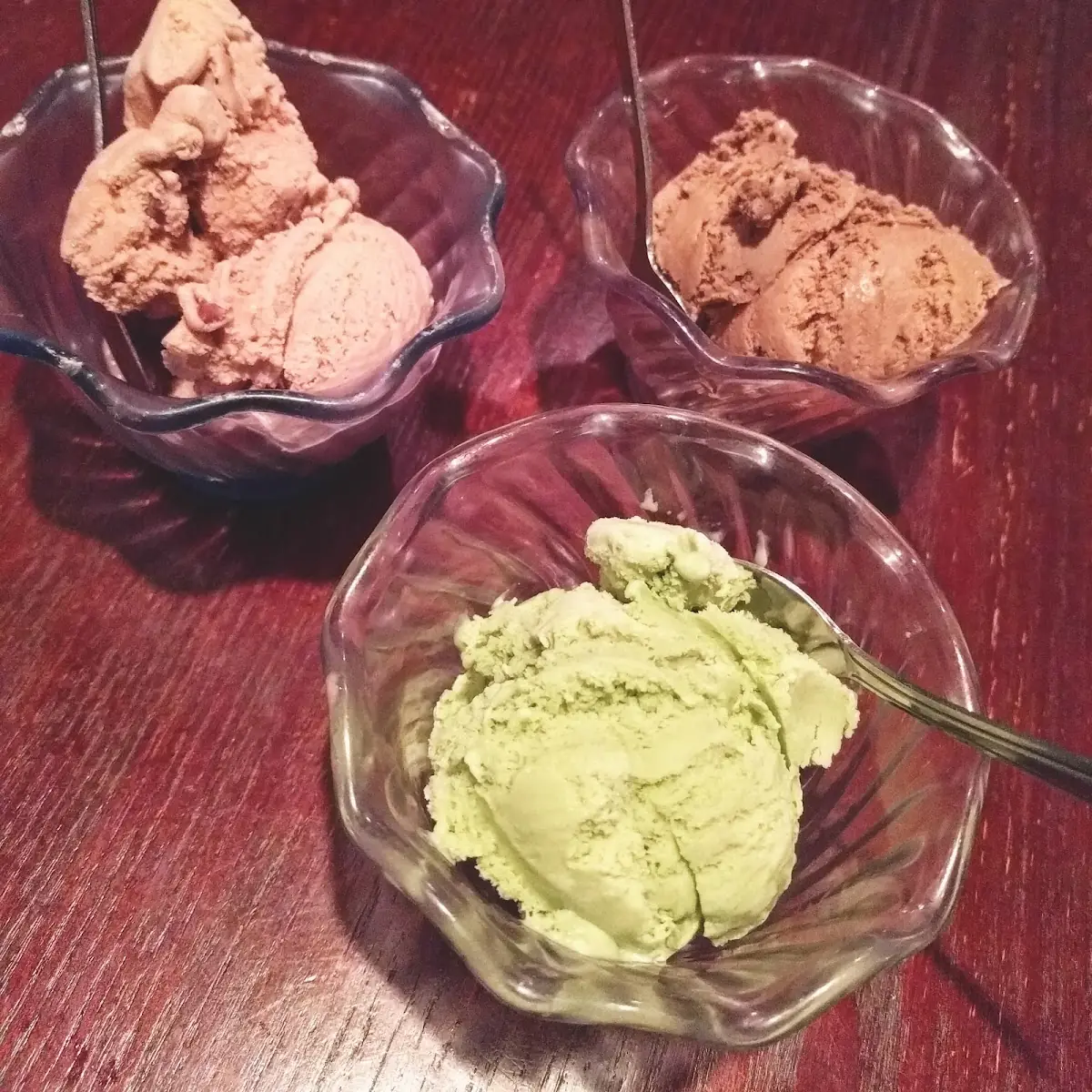 Matcha and Chocolate Ice Cream