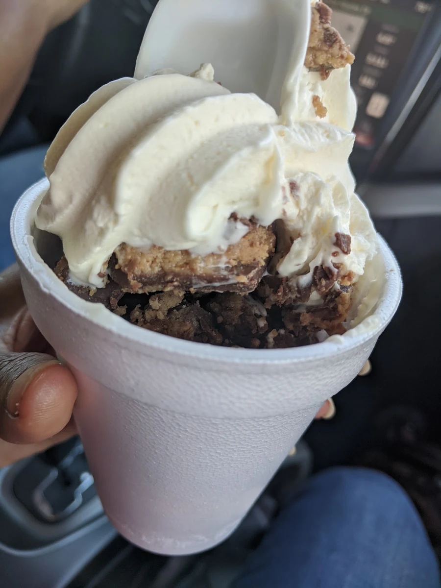 Frozen Custard with Peanut Butter Cups