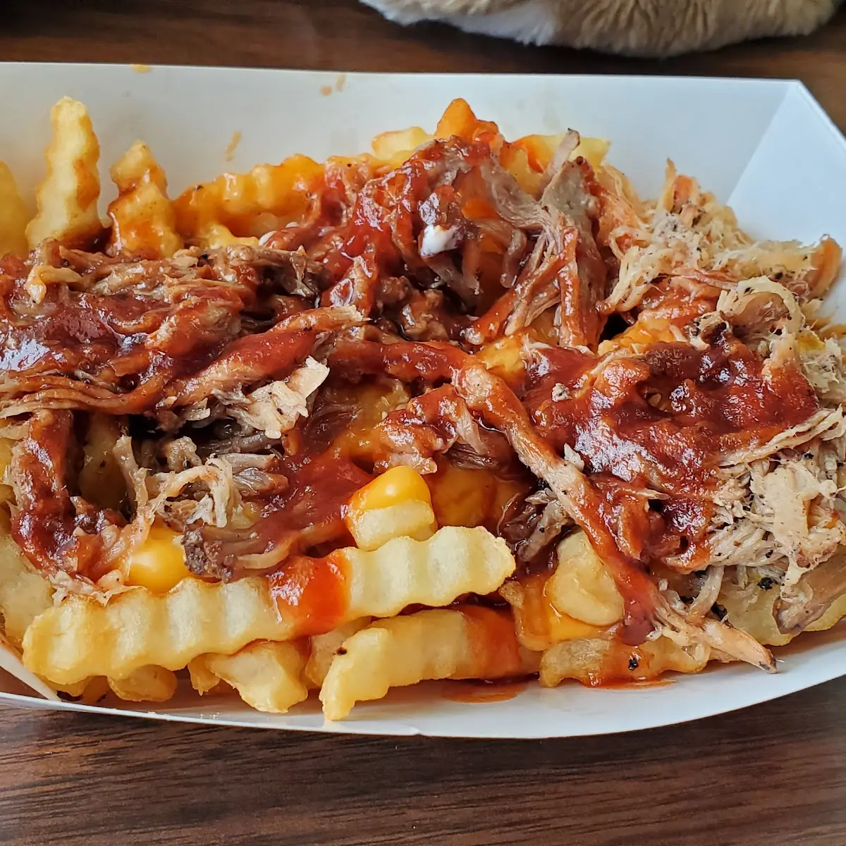 Cheddar BBQ Pulled Pork Fries