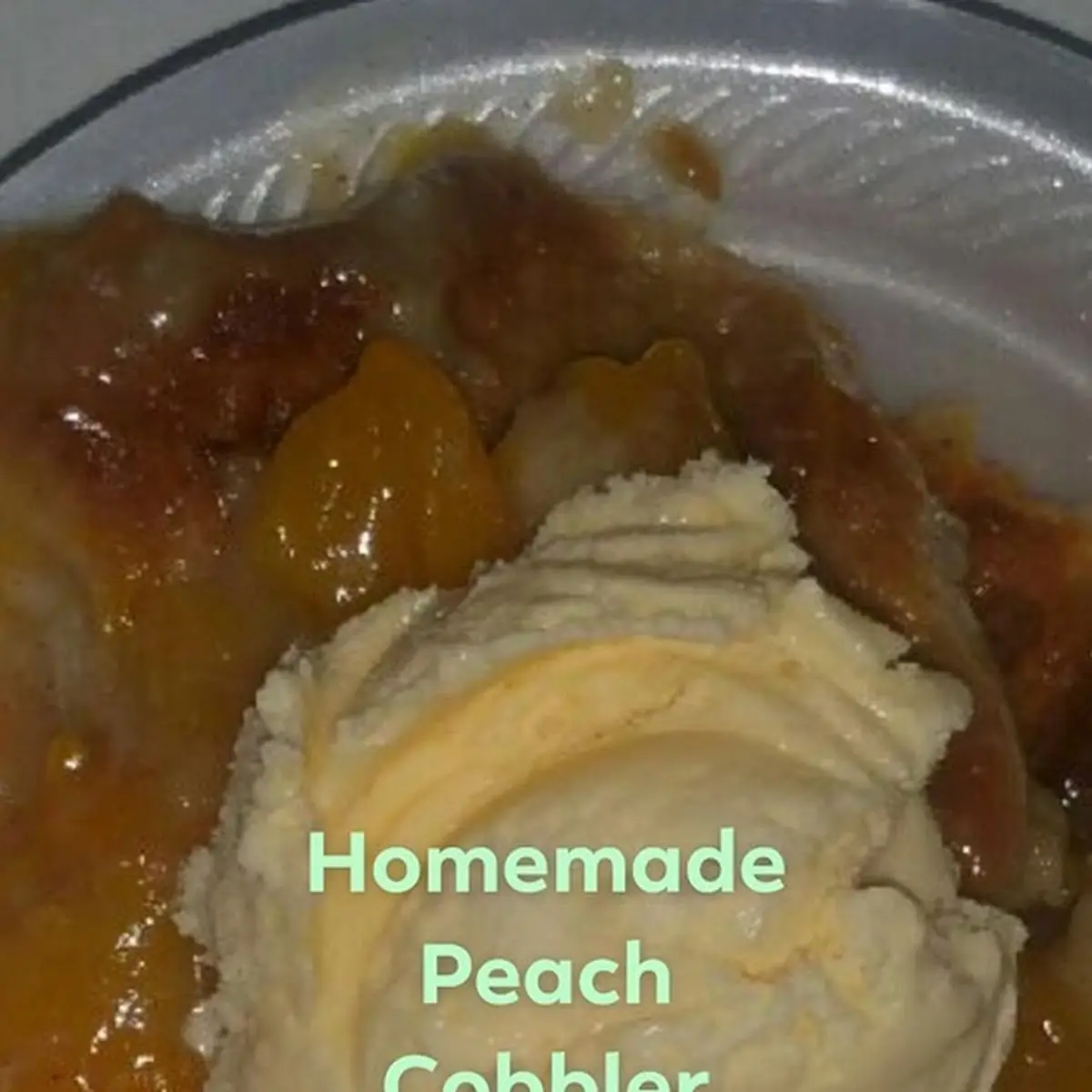 Homemade Peach Cobbler