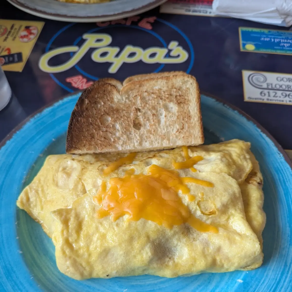 Meatza Cheese Omelette