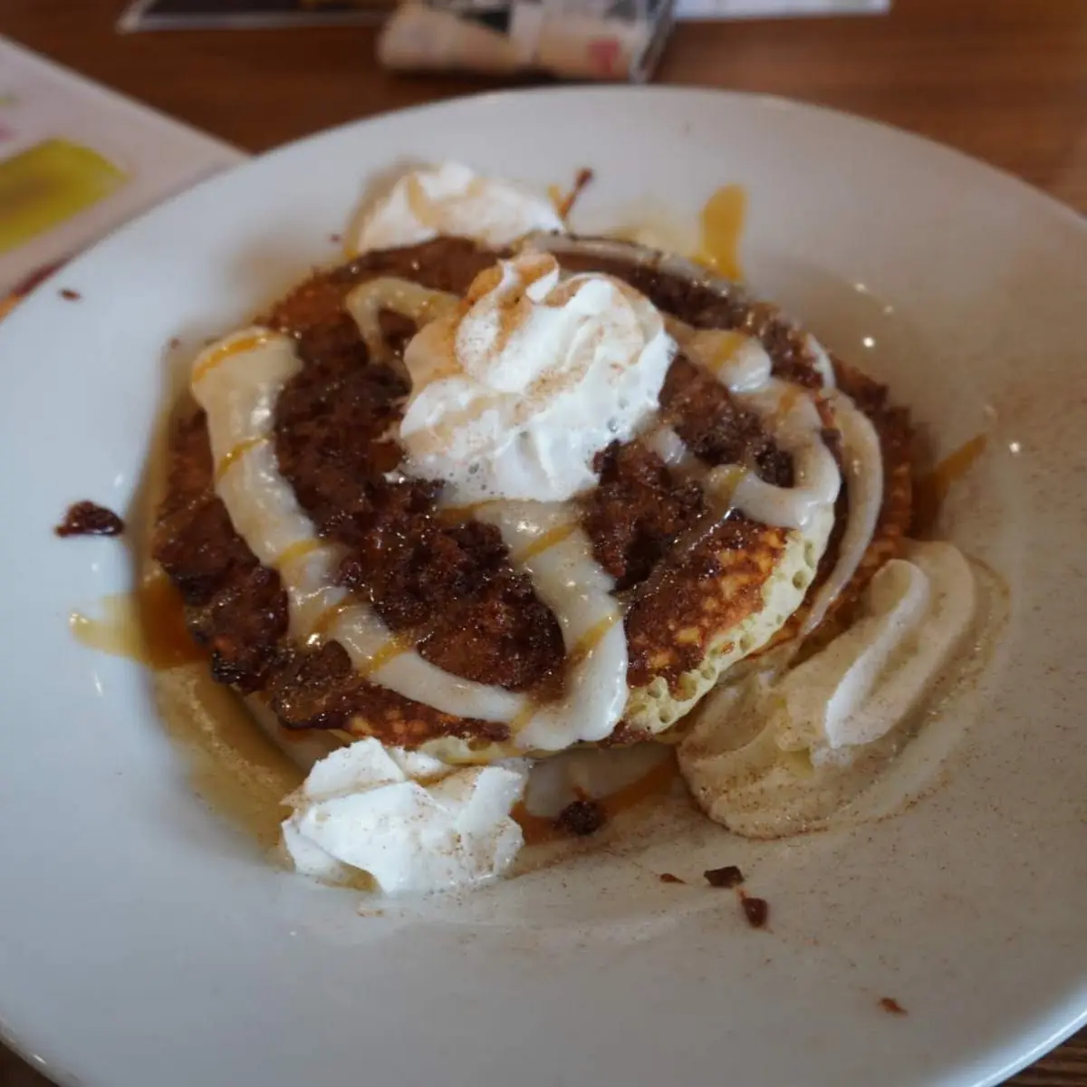 Cinnamon Roll Pancake Slam