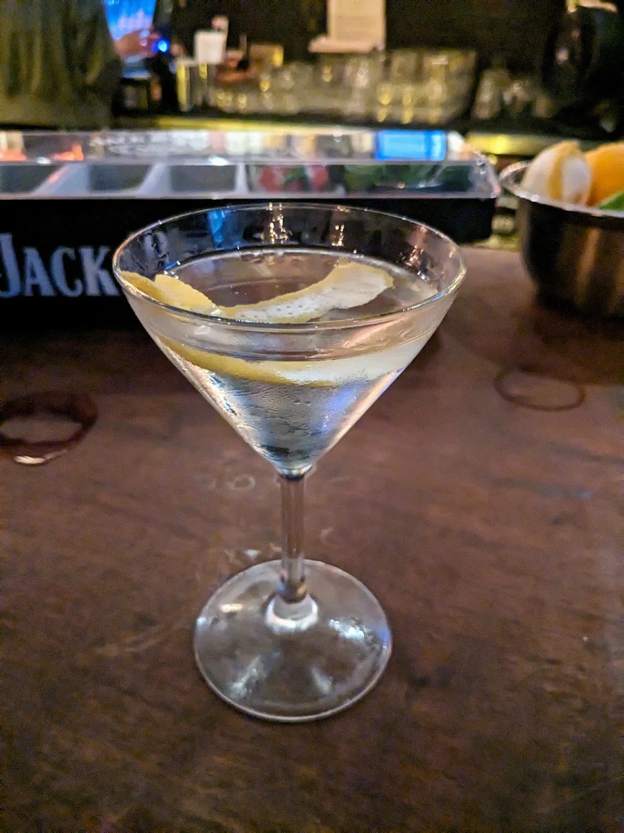 Dry Gin Martini with a Twist