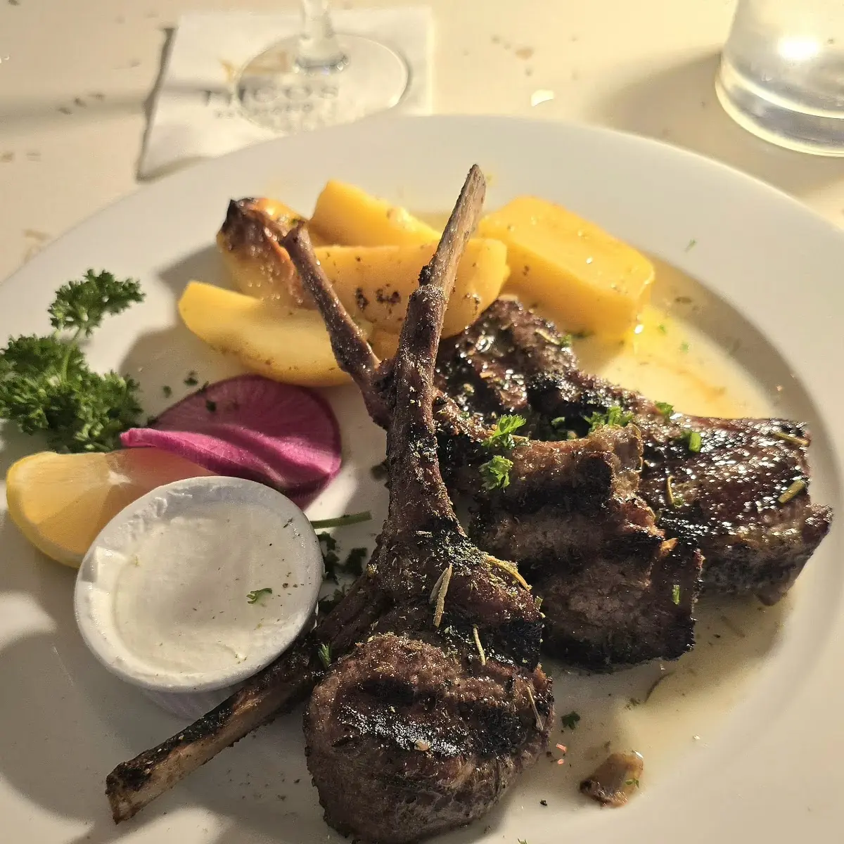 Grilled Lamb Chops with Lemon