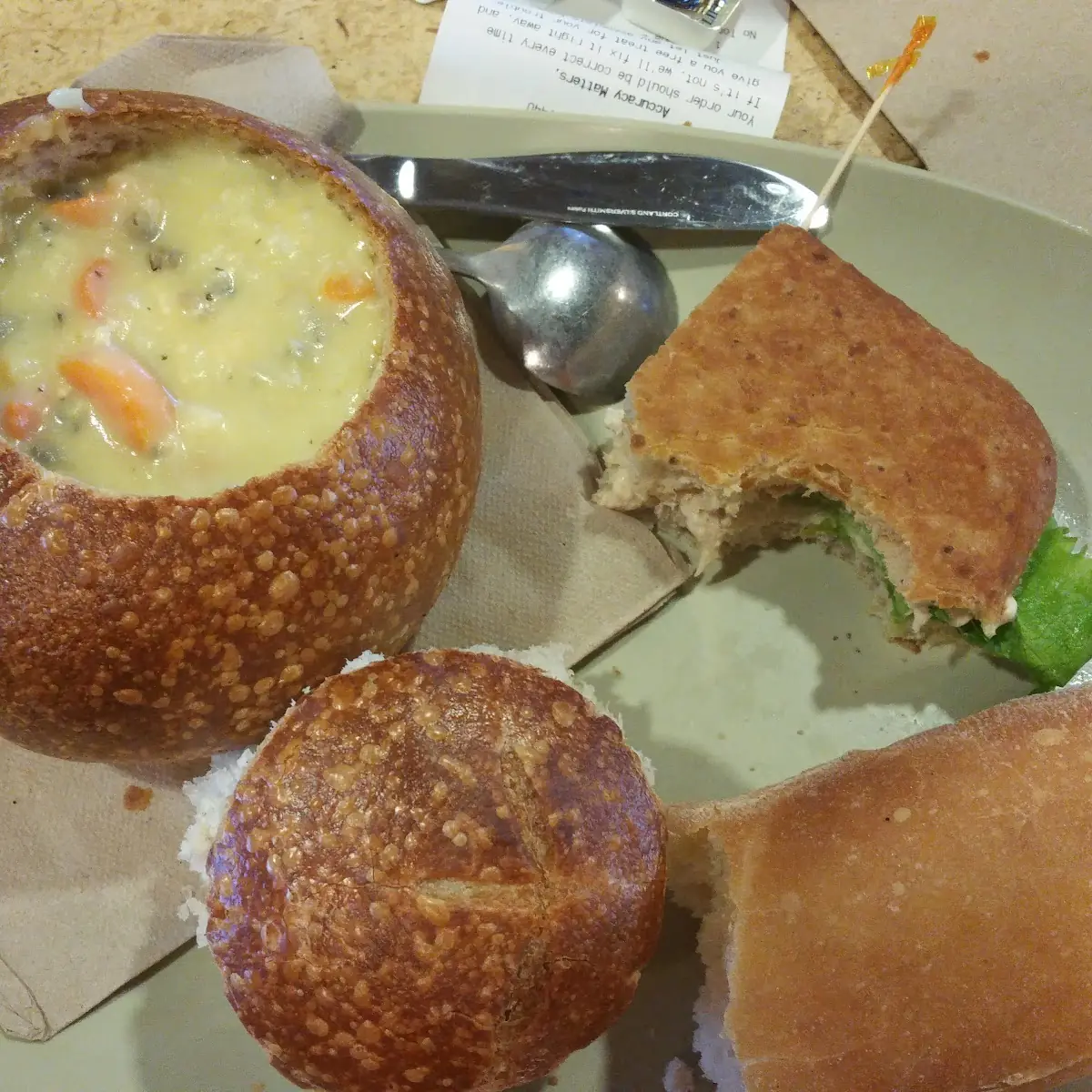 Chicken and Wild Rice Bread Bowl