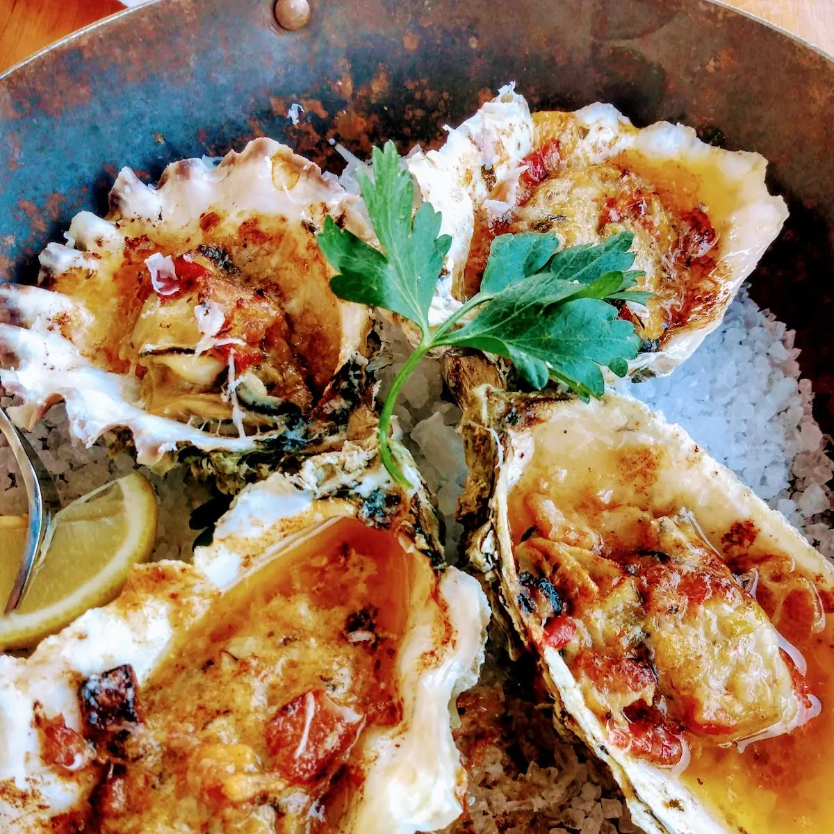 Baked Oysters Casino