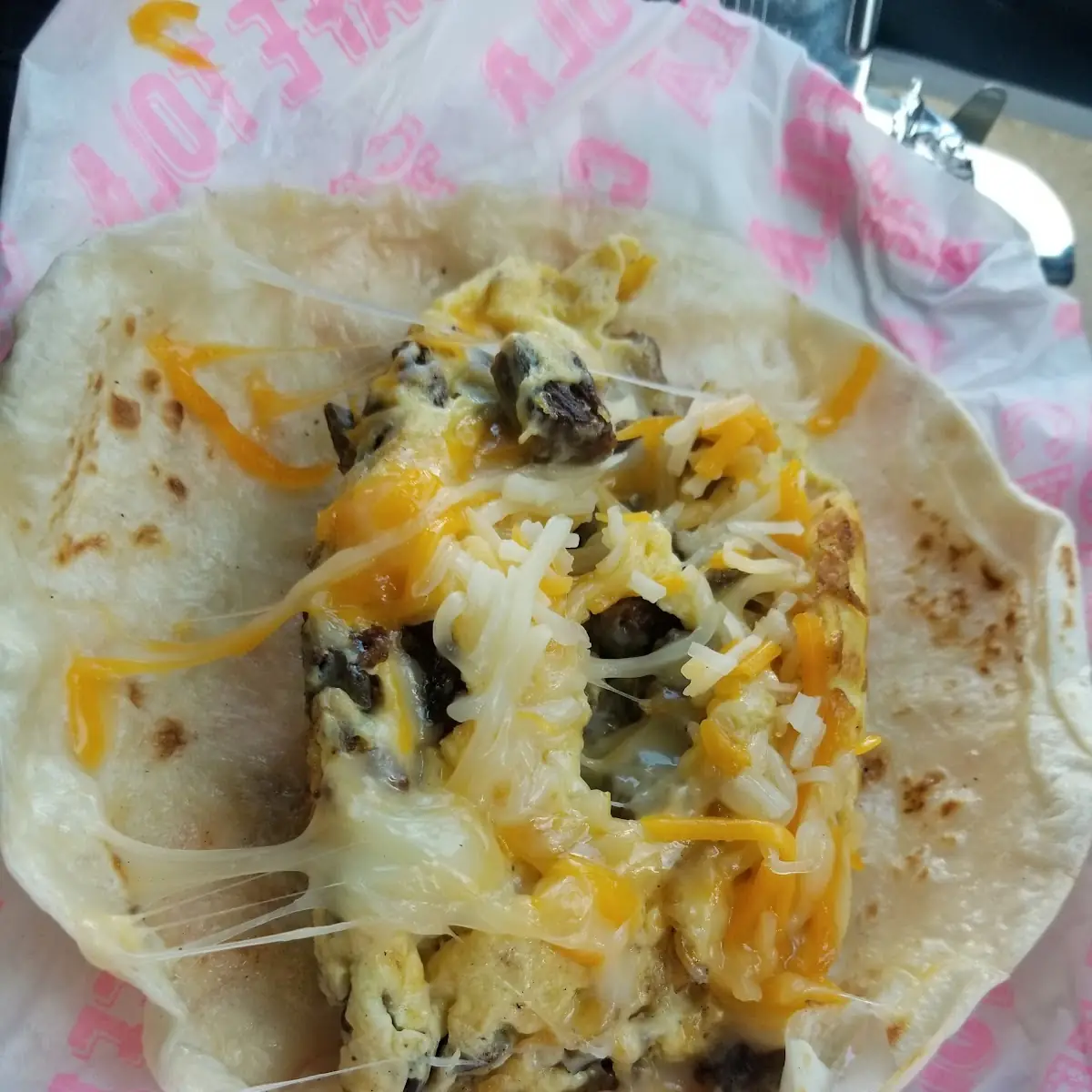 Steak Egg Cheese Taco